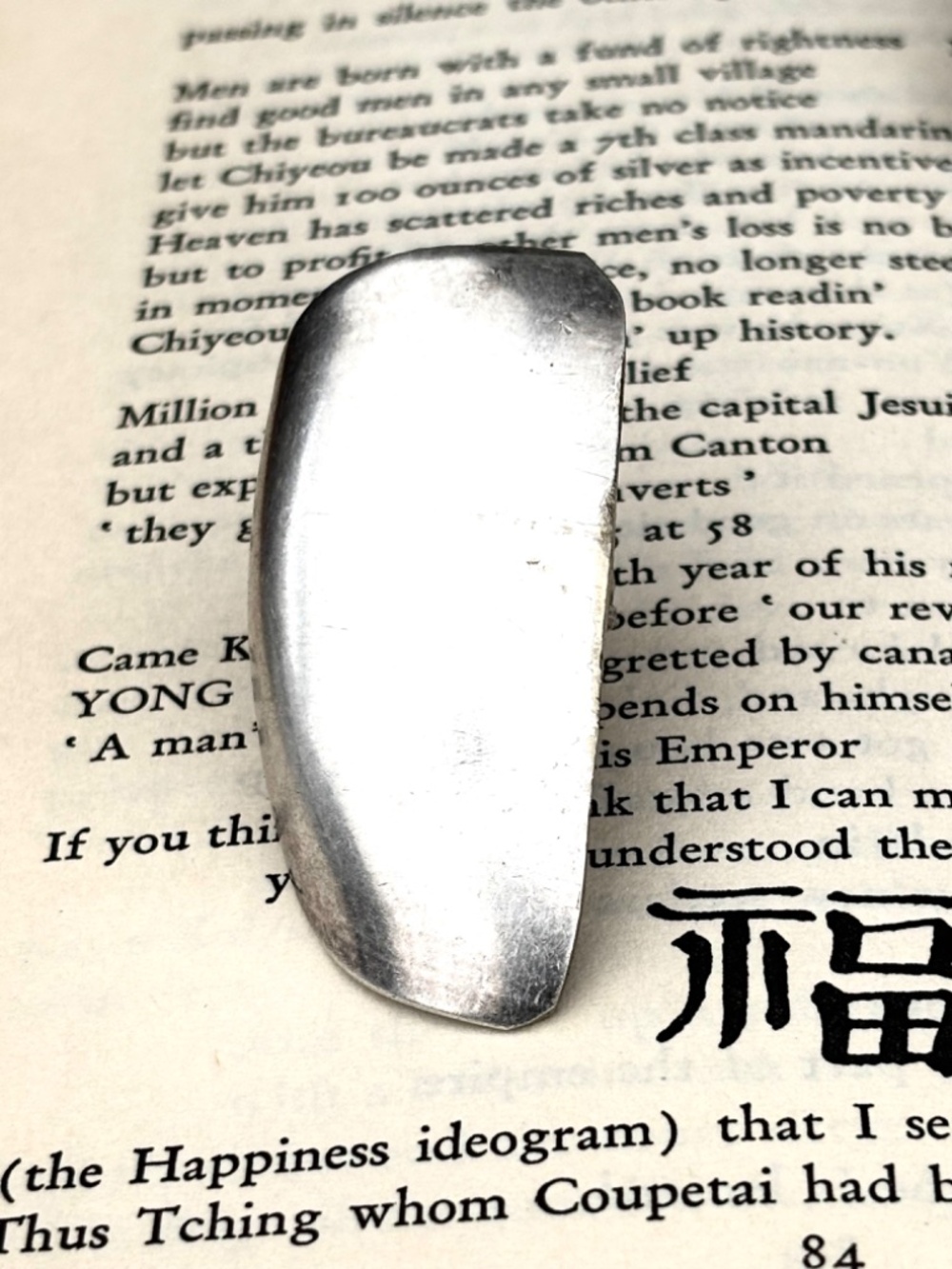 Handcrafted Vintage Half Spoon Ring | Silver-Plated | One of a Kind | Size 7.5